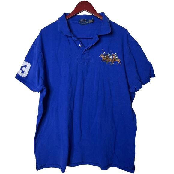 Polo Ralph Lauren Other - Ralph Lauren Classic Fit Triple-Pony Mesh Polo Shirt sz XXL